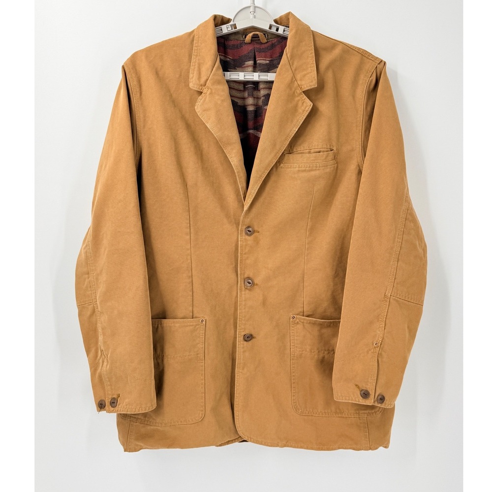 VTG Territory Ahead Canvas Barn Jacket Mens XL Long blanket lined Western Ranch